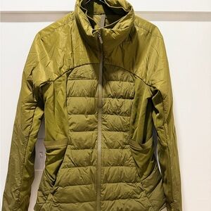 lululemon athletica Olive Green Puffer Jacket